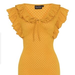 Voodoo Vixen Mustard Yellow Top